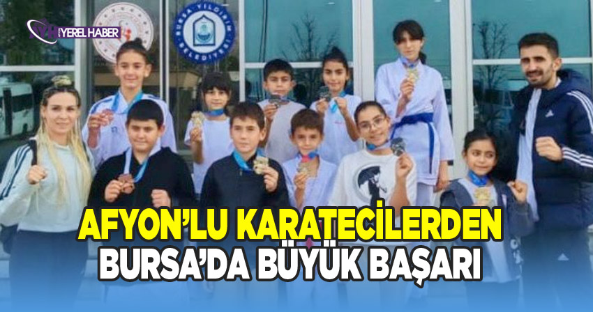 Afyonkarahisar Karate Kafilesi Bursa'da Büyük Başarı Elde Etti