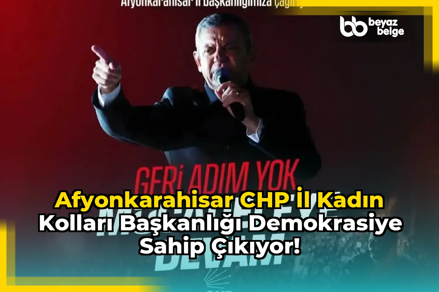 Afyonkarahisar CHP İl Kadın Kolları Başkanlığı Demokrasiye Sahip Çıkıyor!