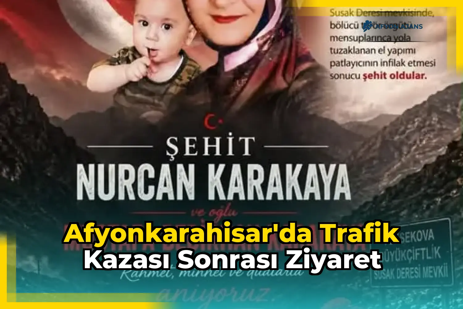 Afyonkarahisar'da trafik kazası sonrası ziyaret