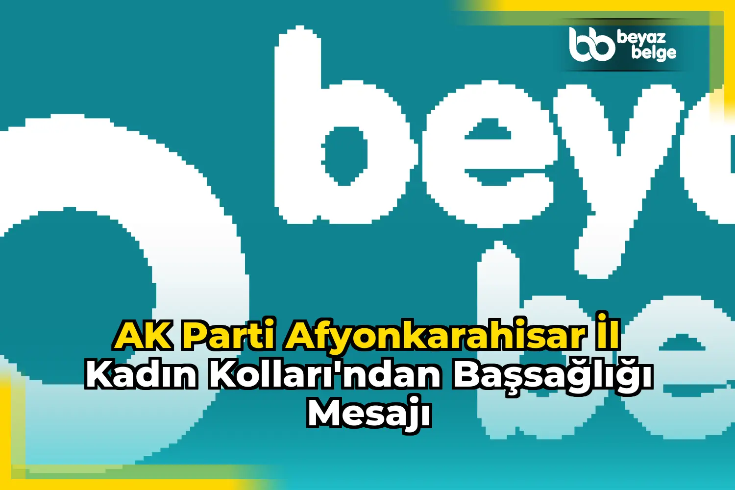 AK Parti Afyonkarahisar İl Kadın Kolları'ndan Başsağlığı Mesajı
