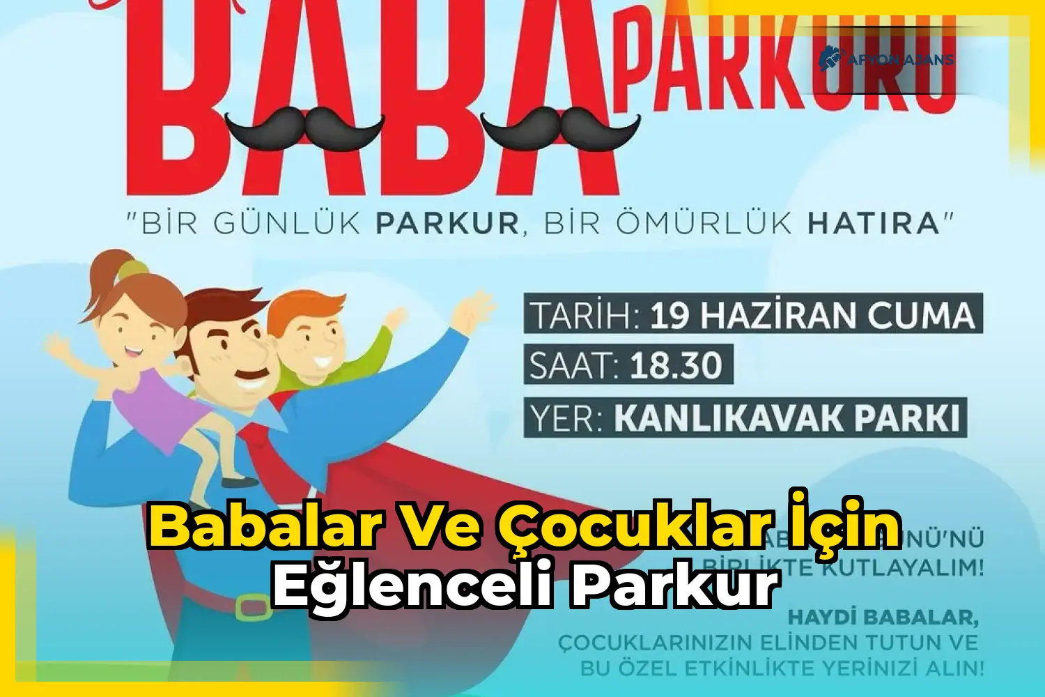 Babalar ve Çocuklar İçin Eğlenceli Parkur