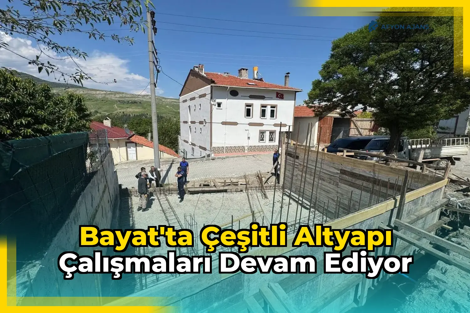 Bayat'ta Çeşitli Altyapı Çalışmaları Devam Ediyor