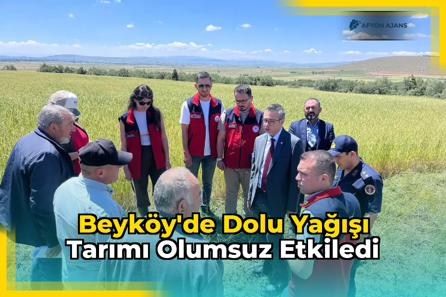 Beyköy'de Dolu Yağışı Tarımı Olumsuz Etkiledi