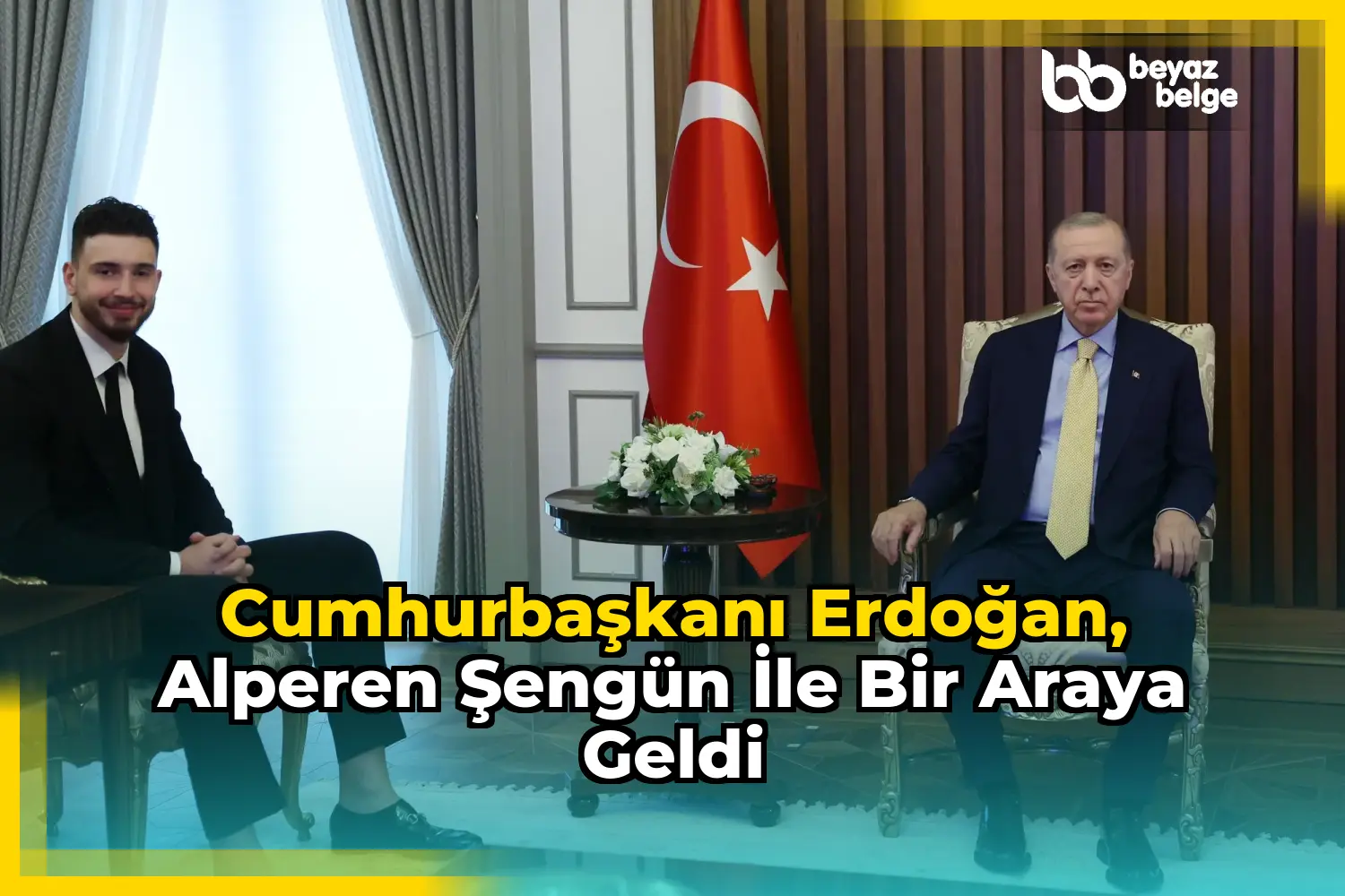 Cumhurbaşkanı Erdoğan, Alperen Şengün ile bir araya geldi