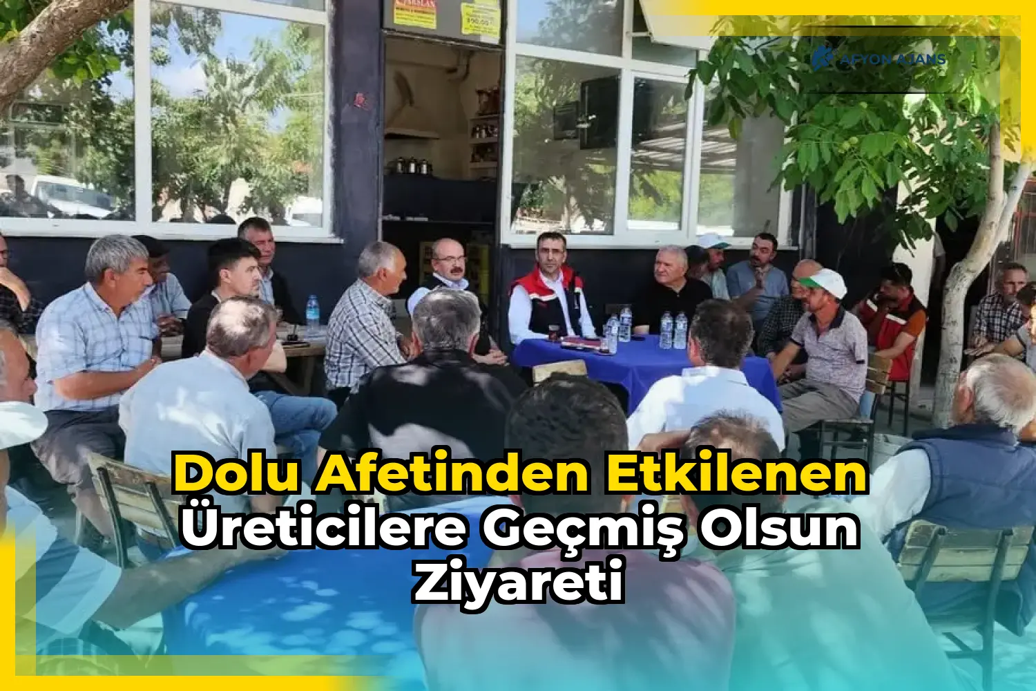Dolu Afetinden Etkilenen Üreticilere Geçmiş Olsun Ziyareti