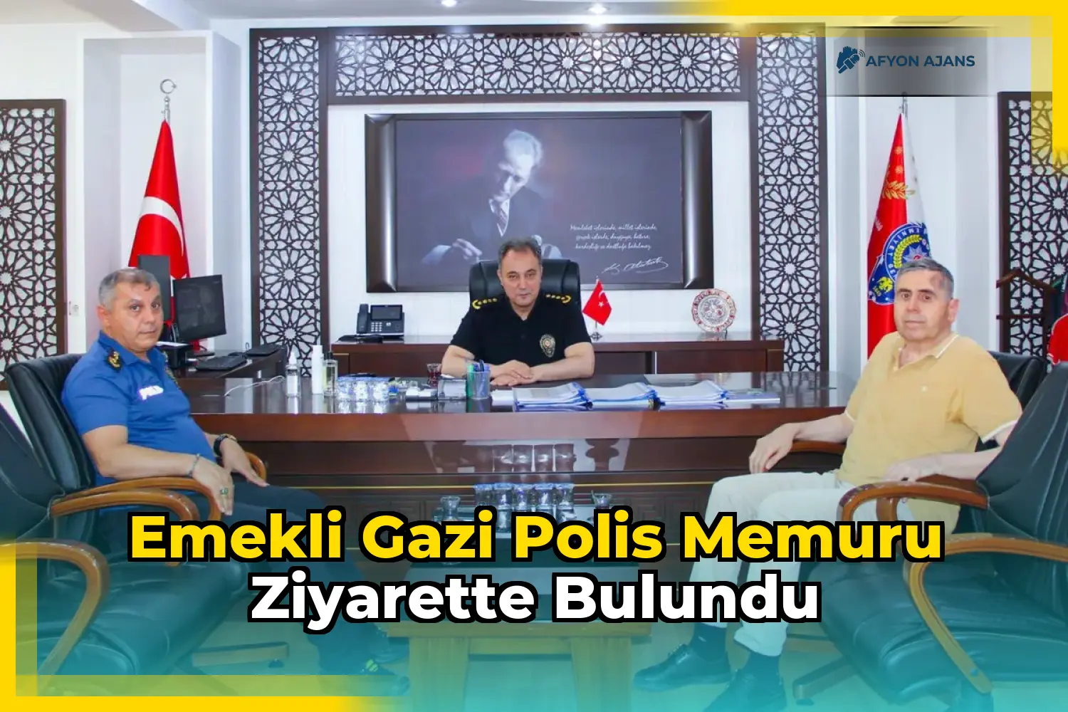 Emekli Gazi Polis Memuru Ziyarette Bulundu