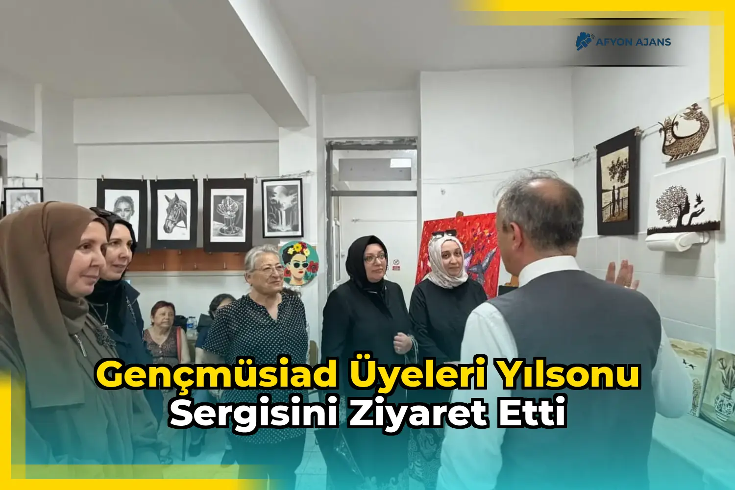 GençMüsiad Üyeleri Yılsonu Sergisini Ziyaret Etti