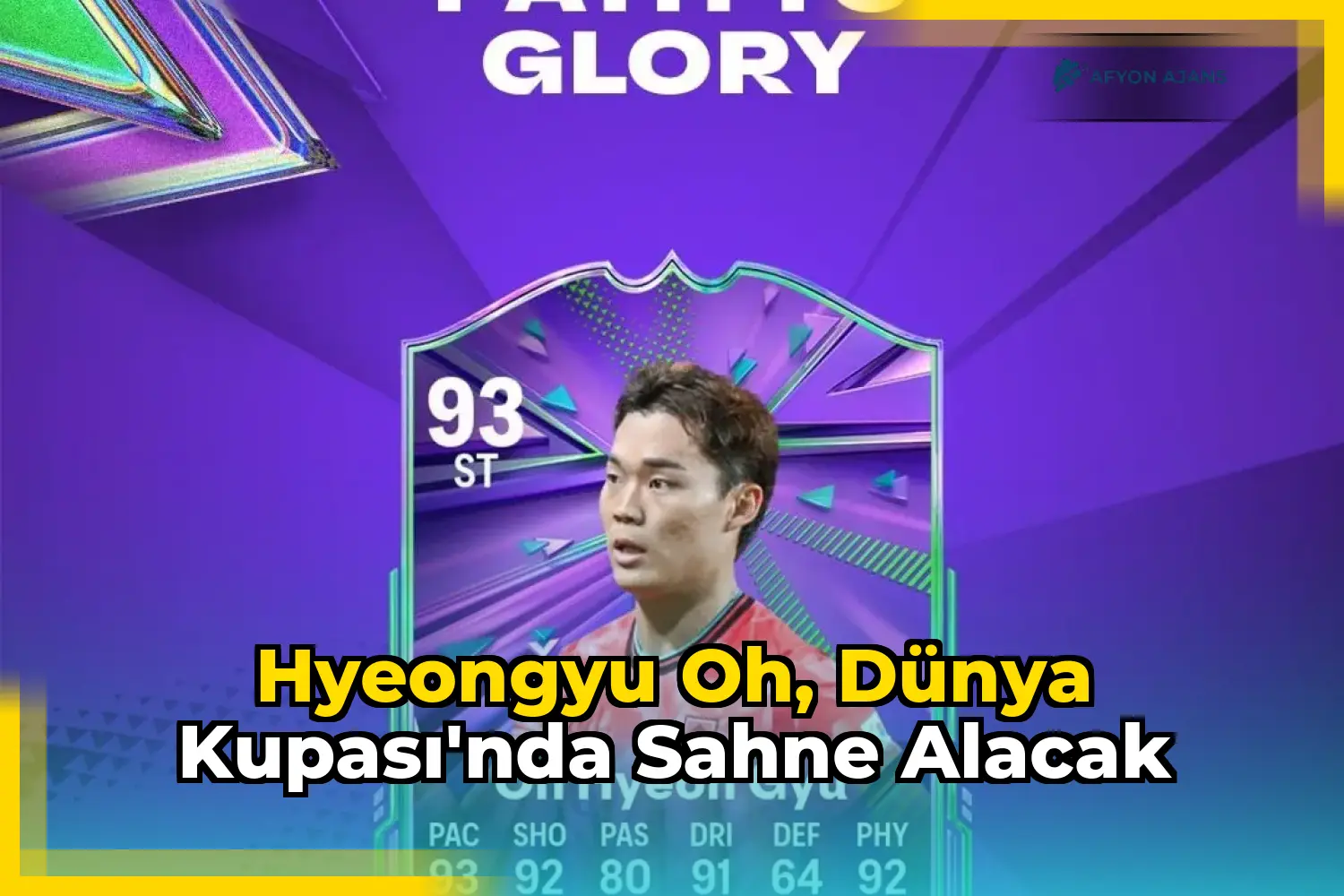 Hyeongyu Oh, Dünya Kupası'nda sahne alacak