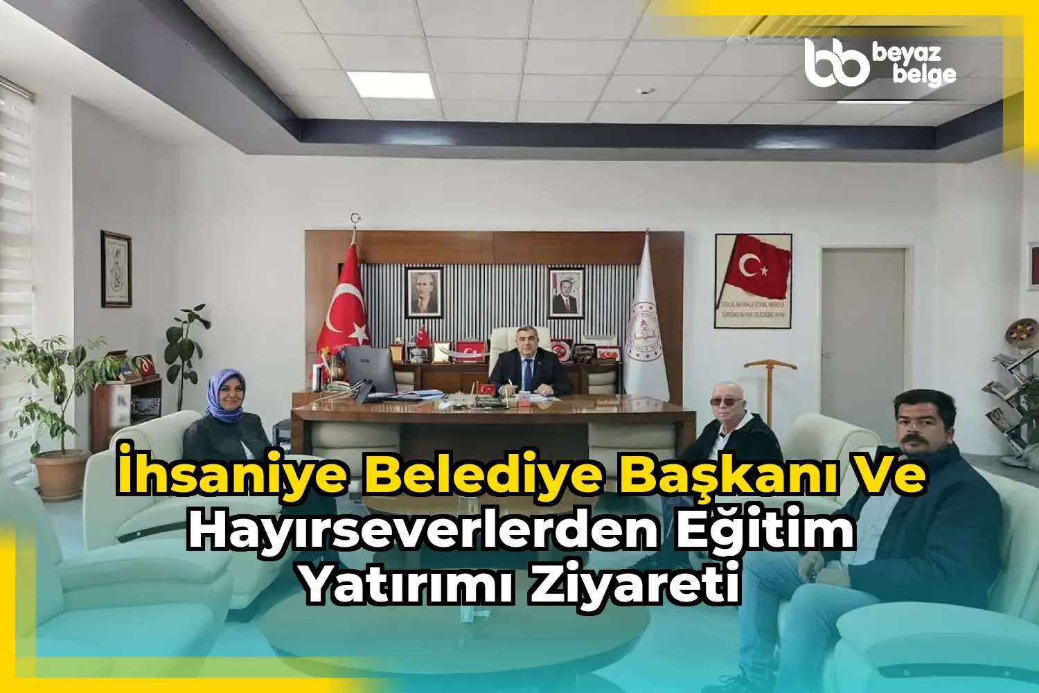 İhsaniye Belediye Başkanı ve Hayırseverlerden Eğitim Yatırımı Ziyareti