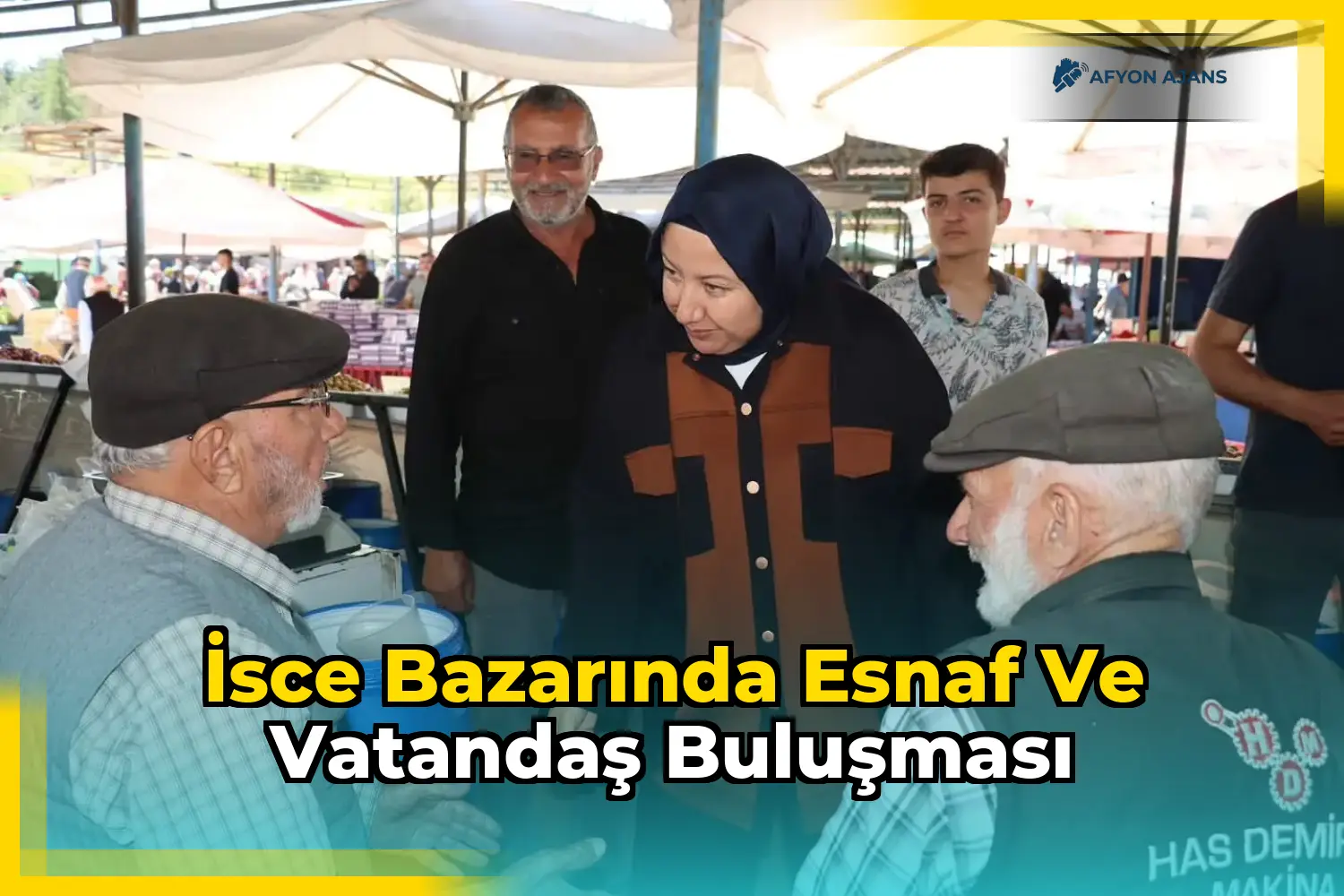 İsce Bazarında esnaf ve vatandaş buluşması