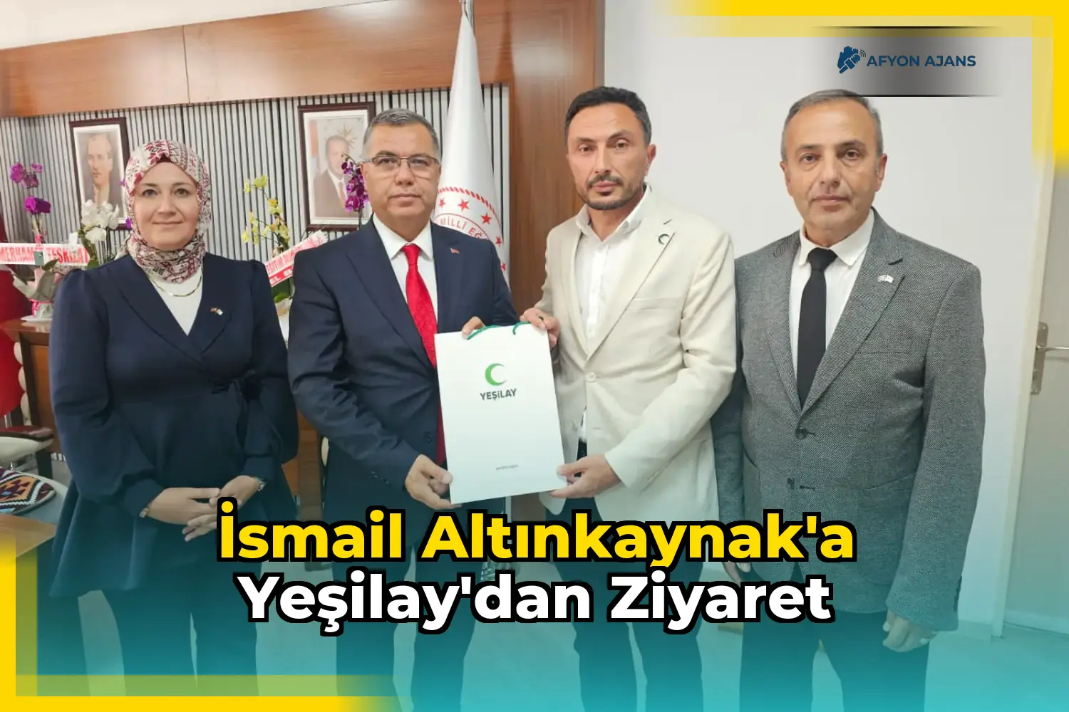 İsmail Altınkaynak'a Yeşilay'dan Ziyaret