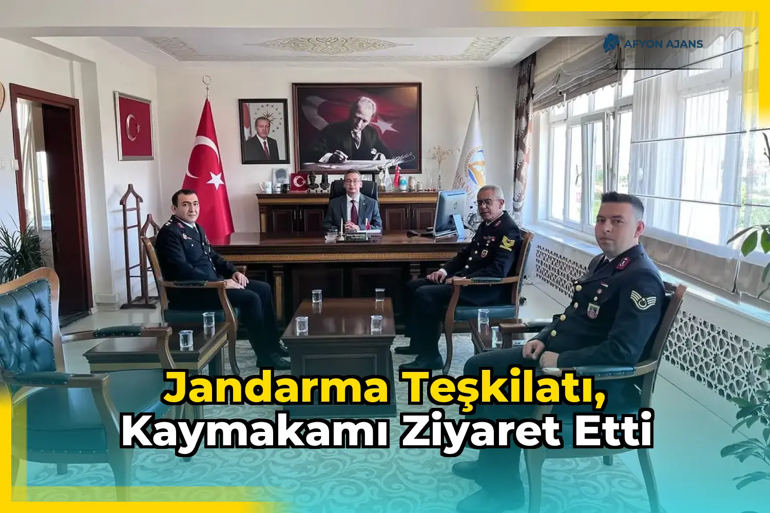 Jandarma Teşkilatı, Kaymakamı ziyaret etti