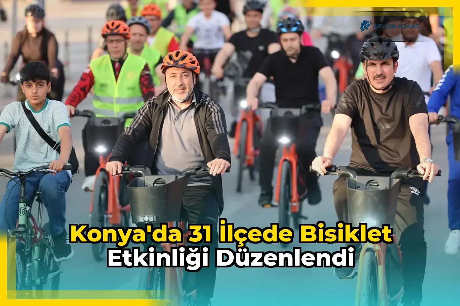 Konya'da 31 ilçede bisiklet etkinliği düzenlendi