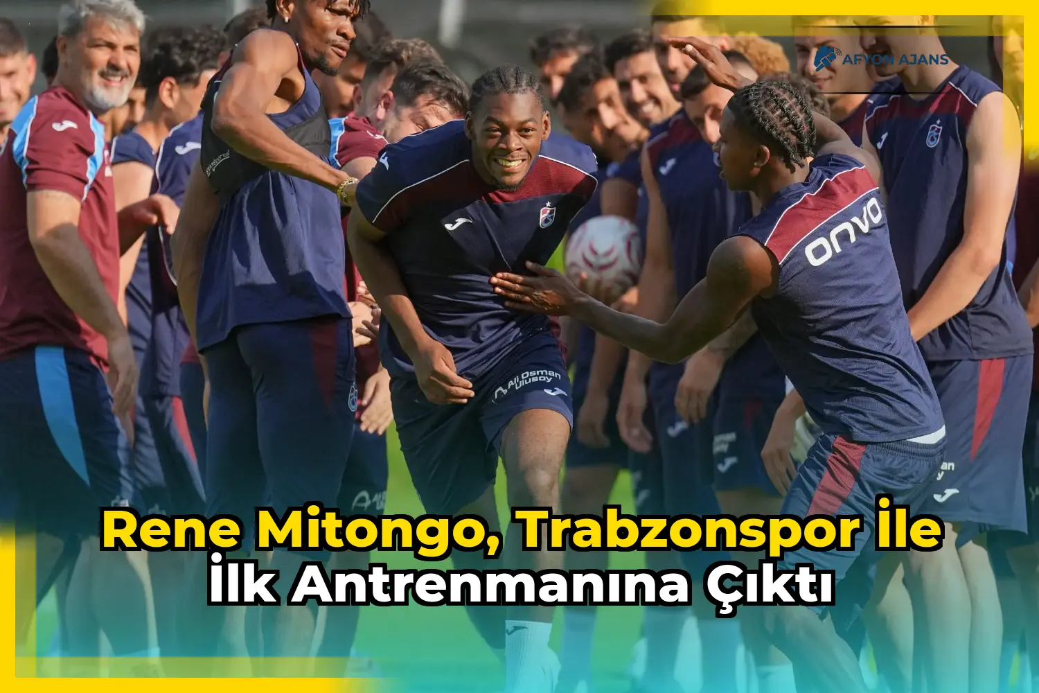 Rene Mitongo, Trabzonspor ile ilk antrenmanına çıktı