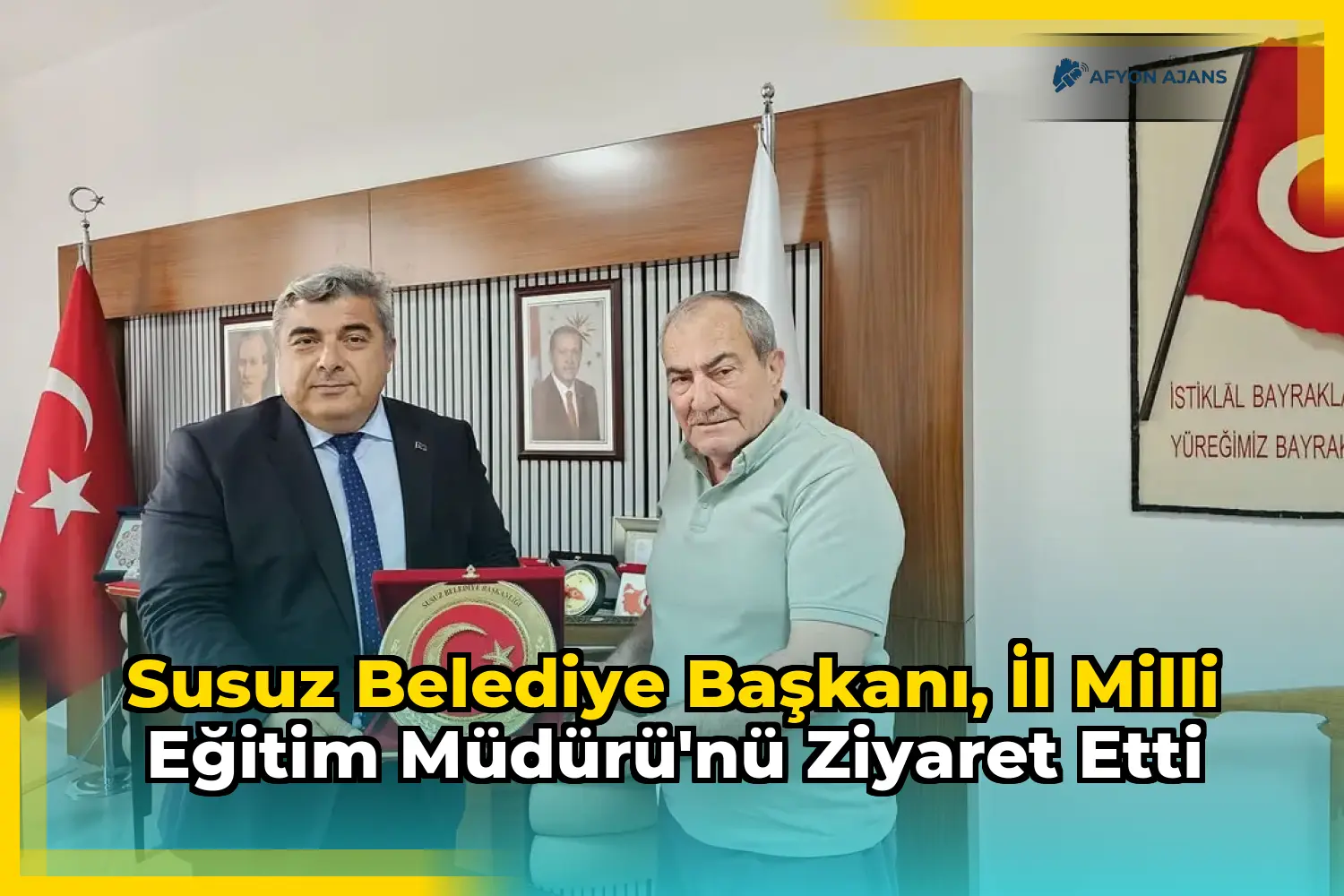 Susuz Belediye Başkanı, İl Milli Eğitim Müdürü'nü ziyaret etti