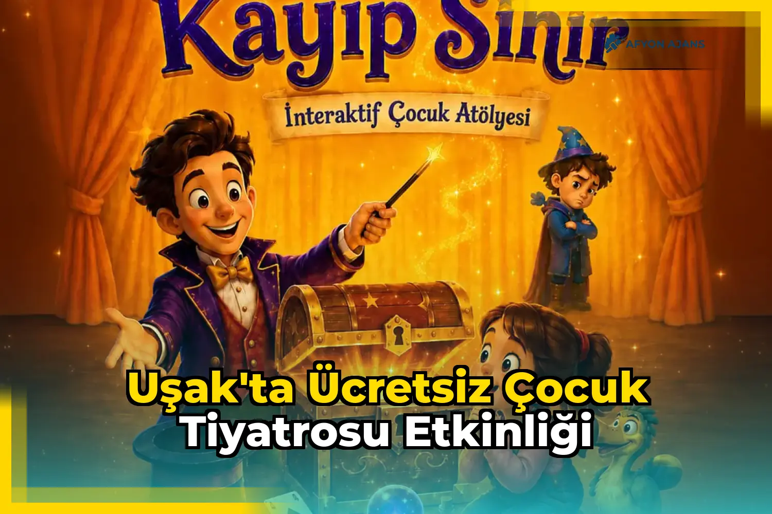 Uşak'ta Ücretsiz Çocuk Tiyatrosu Etkinliği