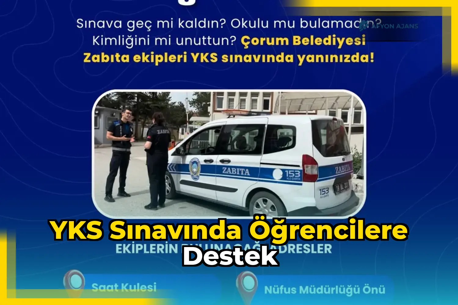 YKS Sınavında Öğrencilere Destek