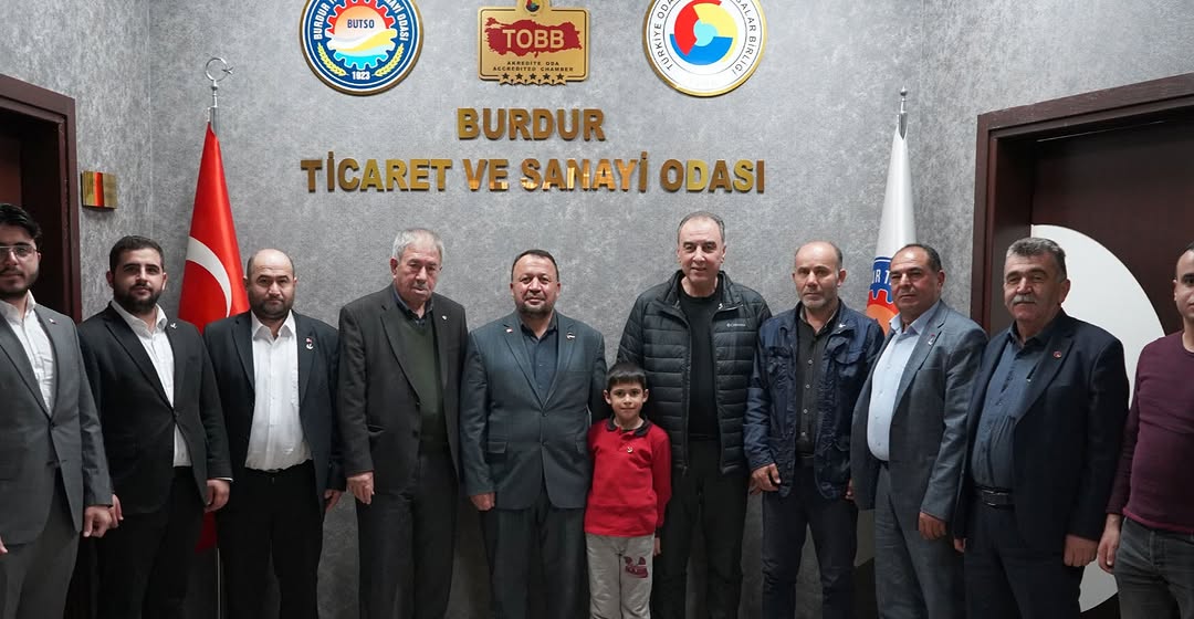 YRP Burdur İl Başkanı ve Heyeti BTSO'yu Ziyaret Etti