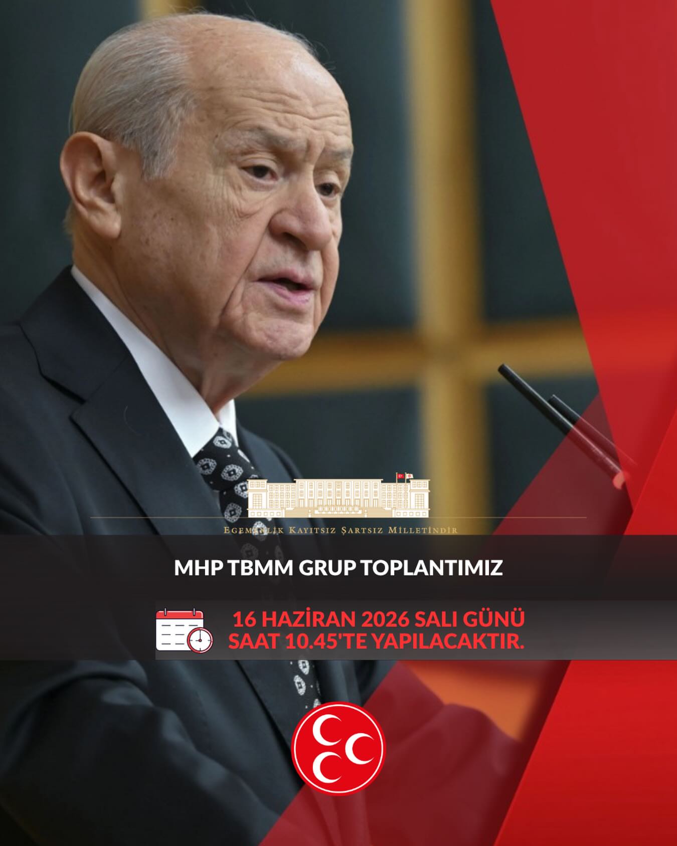 MHP TBMM Grup Toplantısı 16 Haziran'da Yapılacak