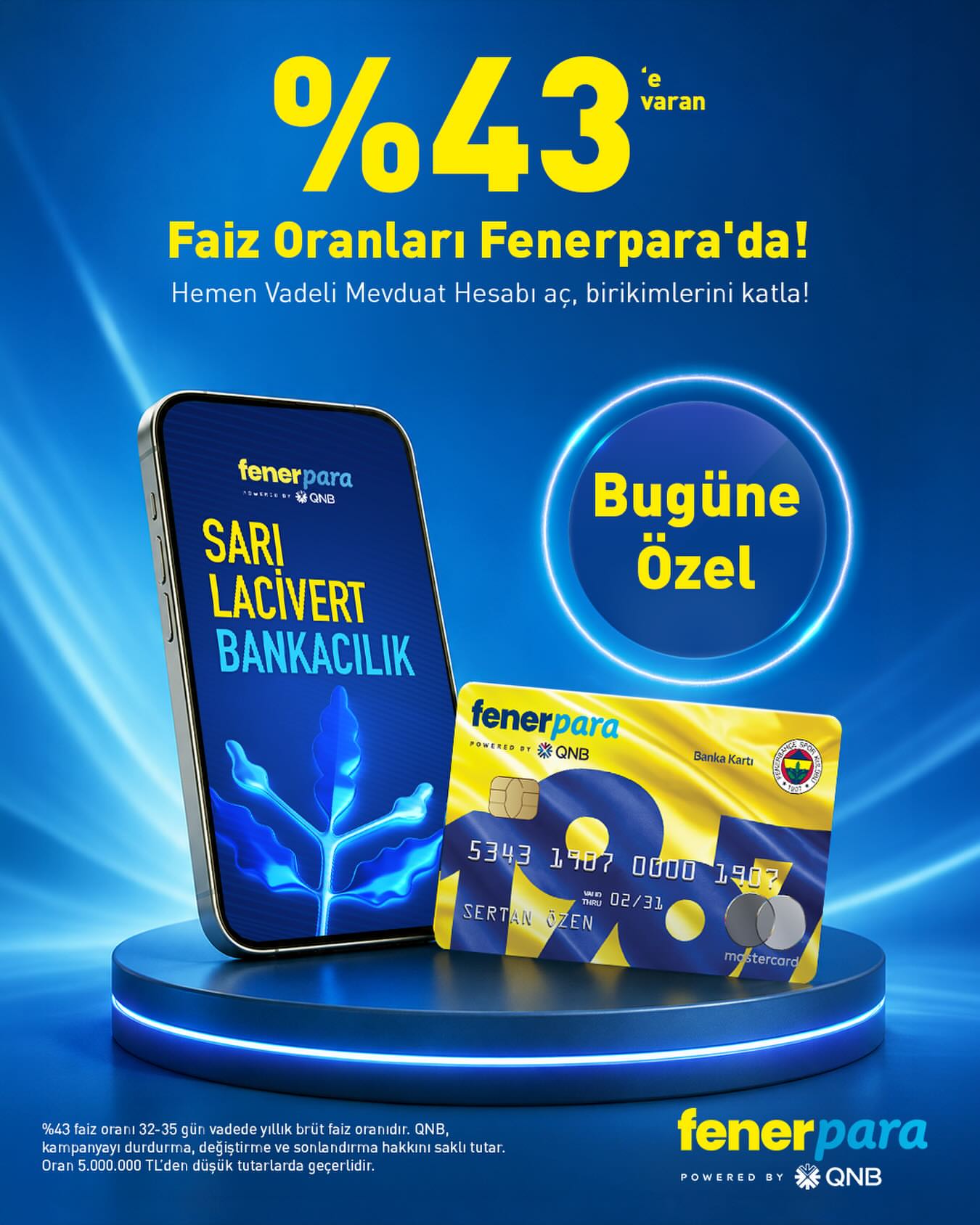 Fenerpara ile yüksek faiz fırsatı sunuluyor