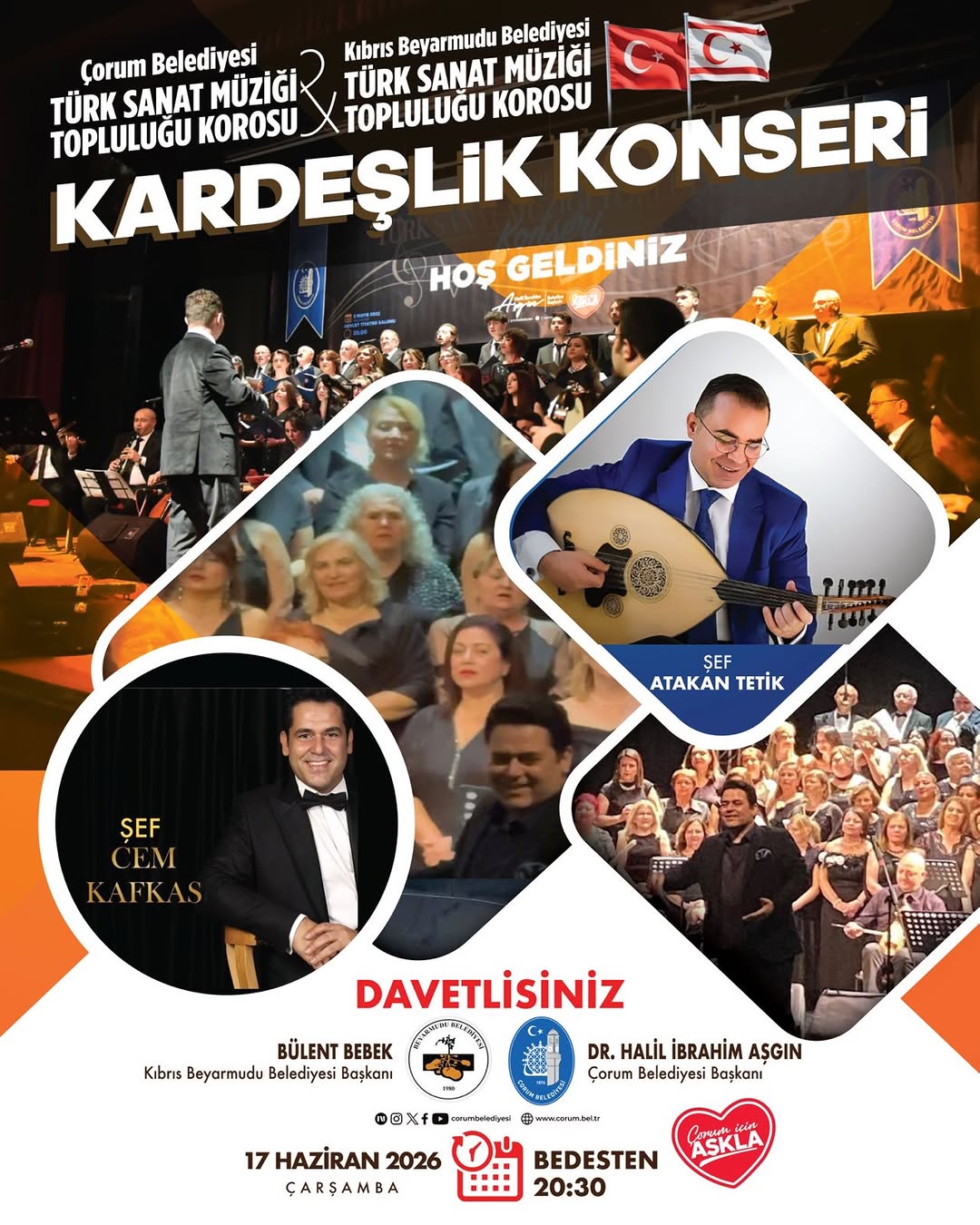 Çorum'da Türk Sanat Müziği Konseri
