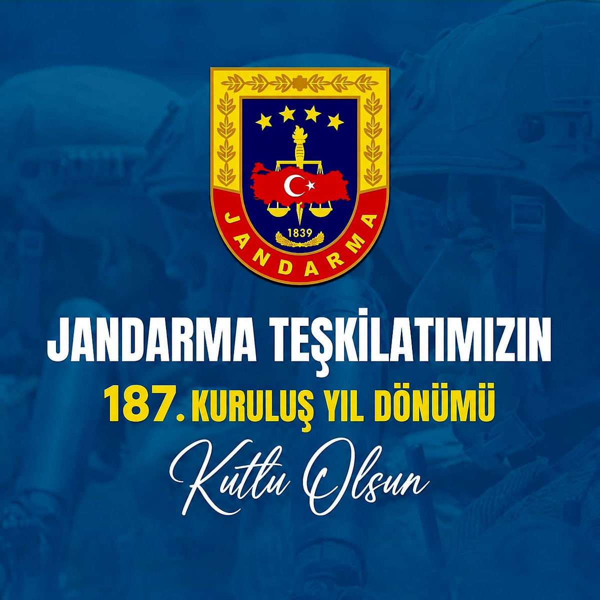 Jandarma Teşkilatı'nın 187. Yıl Dönümü Kutlandı
