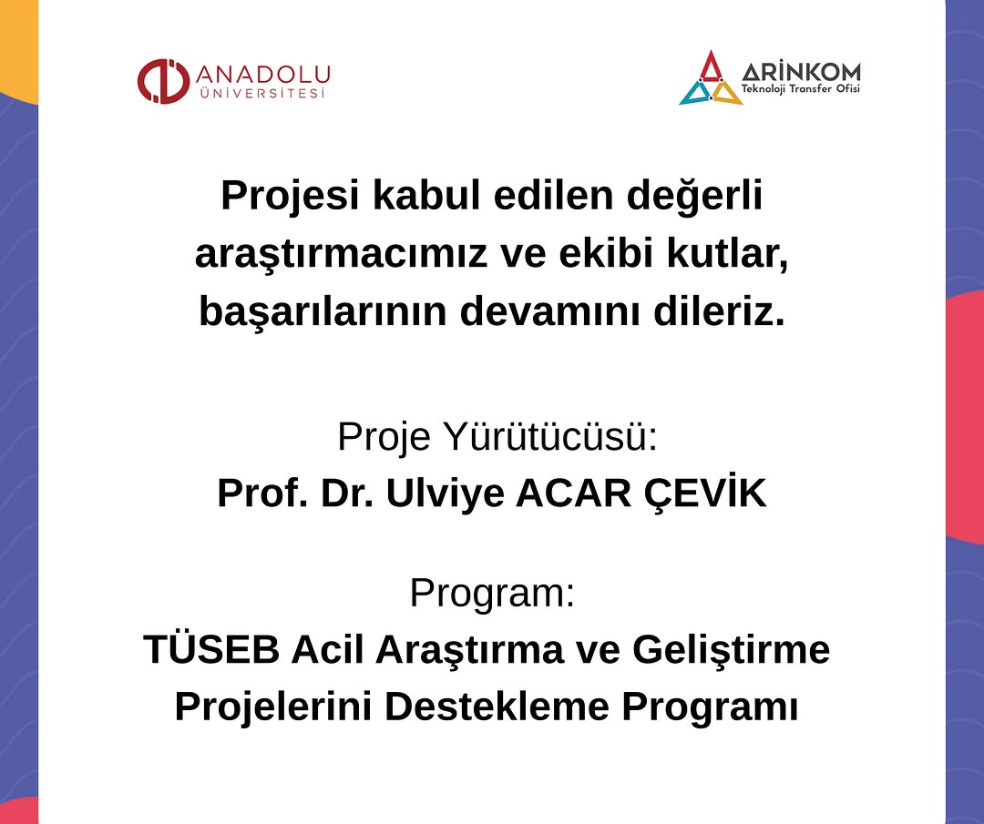 Anadolu Üniversitesi'nden araştırma projesine destek