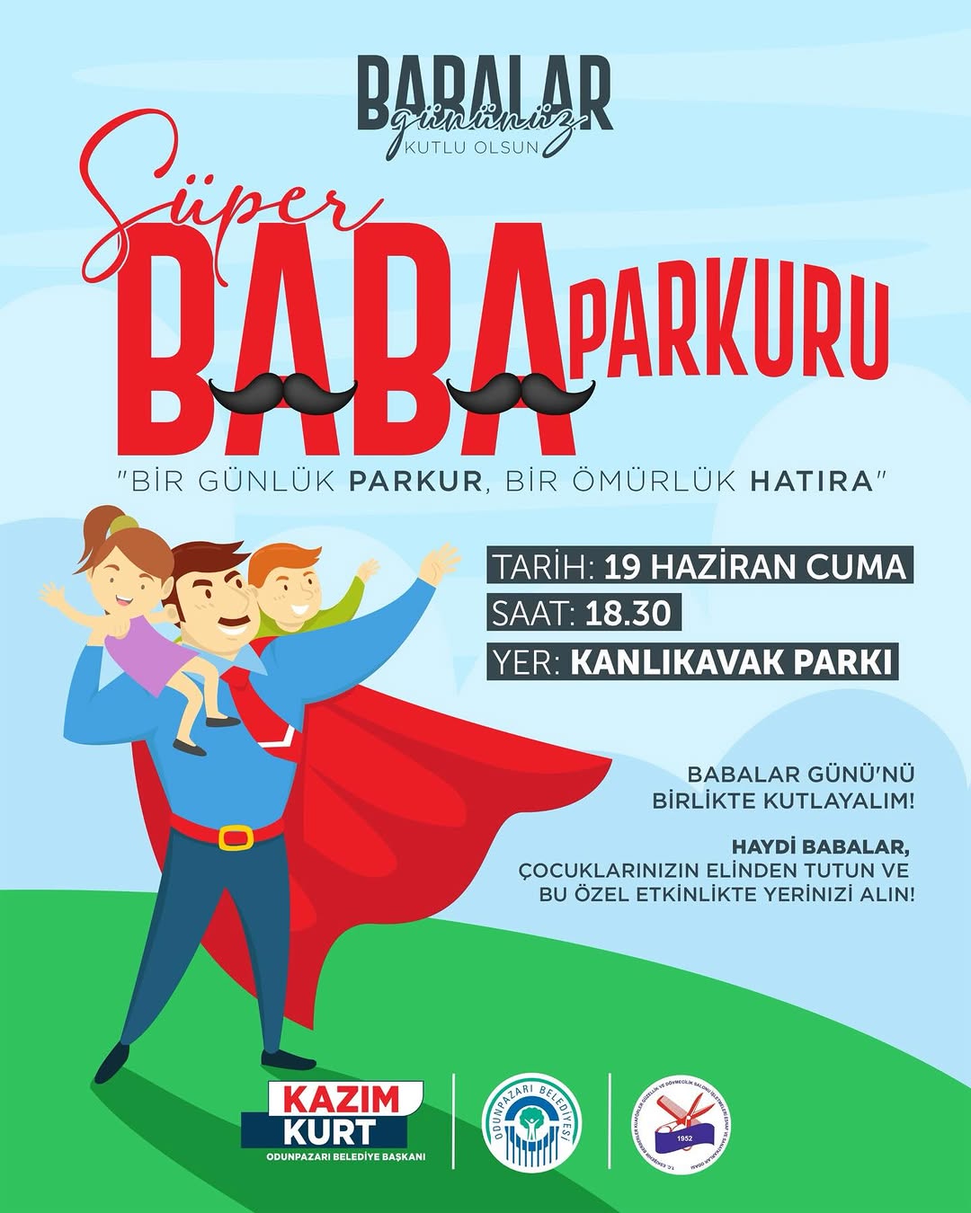 Babalar ve Çocuklar İçin Eğlenceli Parkur