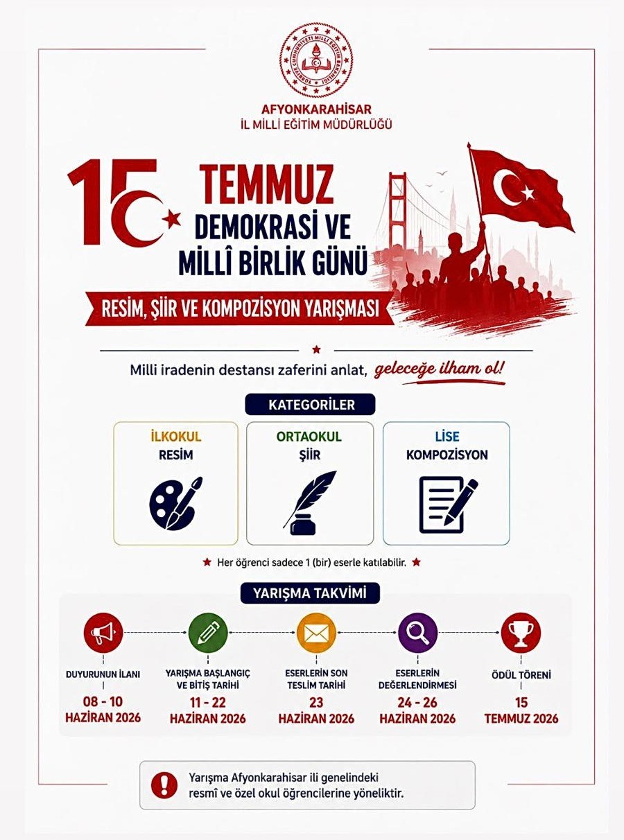 Öğrenciler için Yarışma Duyurusu