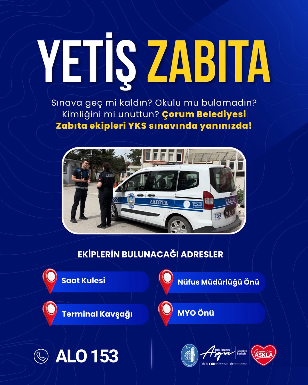 YKS Sınavında Öğrencilere Destek