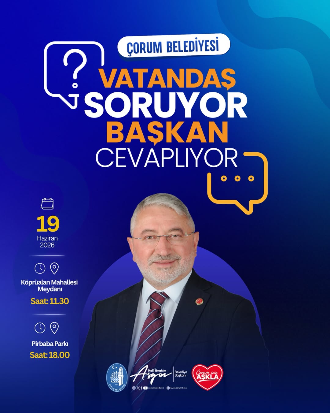 Çorum'da Başkan ile Buluşma Etkinliği