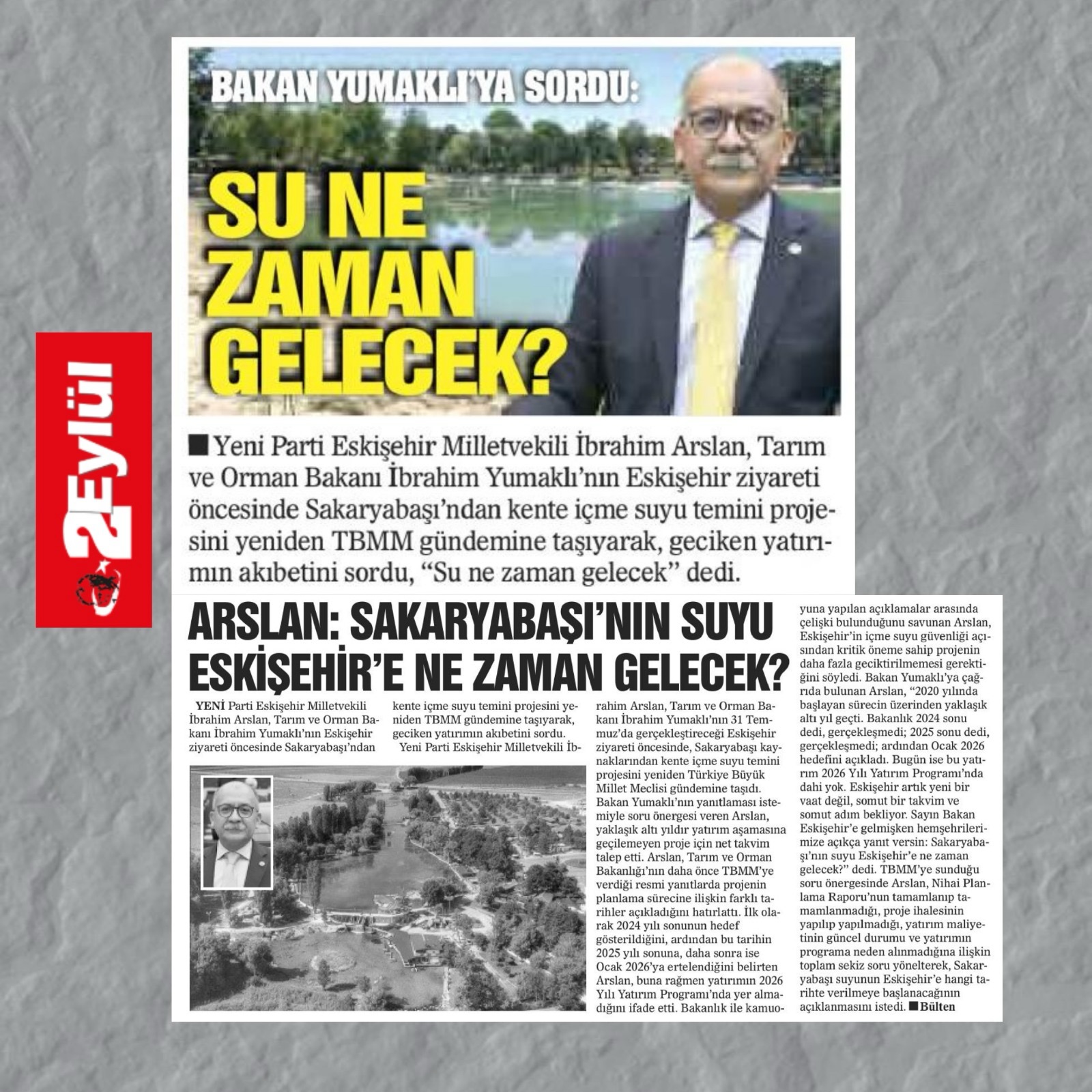 Eskişehir'e İçme Suyu Temini Süreci