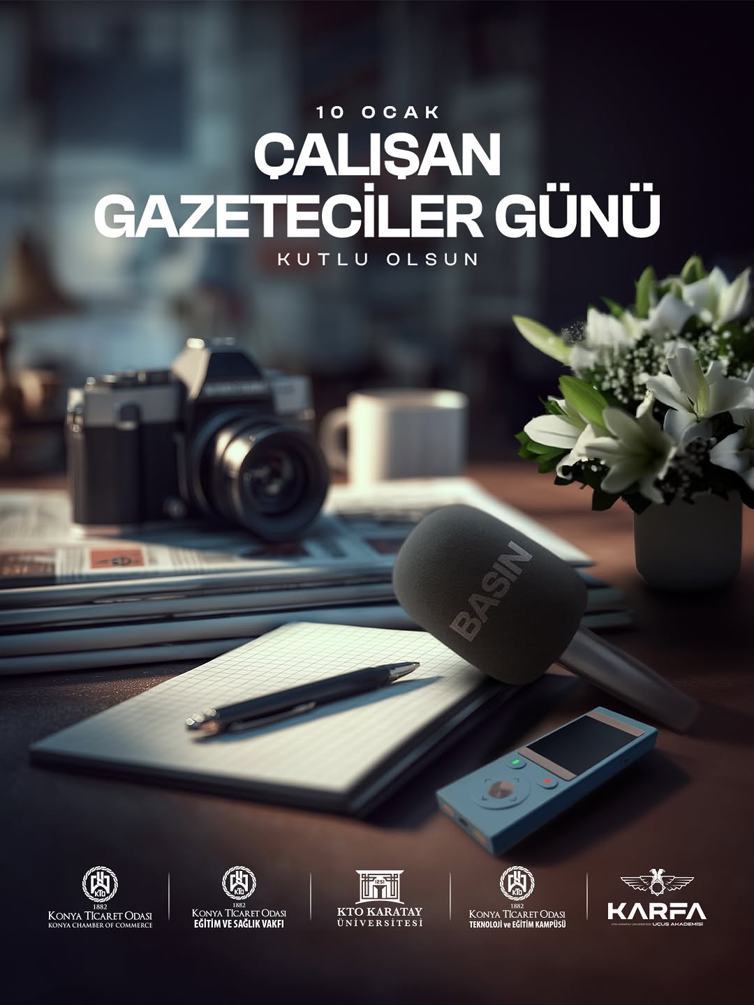 Konya Ticaret Odası'ndan 10 Ocak Çalışan Gazeteciler Günü Kutlaması