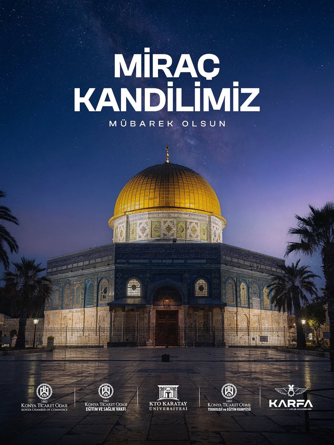 Konya Ticaret Odası'ndan Miraç Kandili Kutlaması