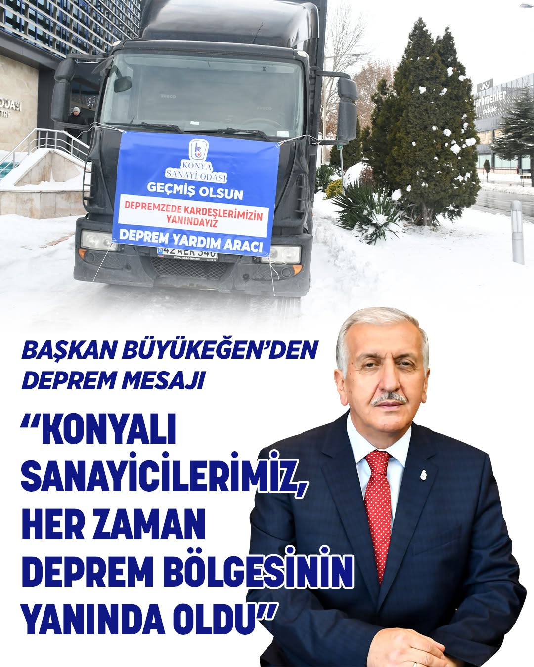 Konya Sanayi Odası'ndan Deprem Yıl Dönümü Mesajı