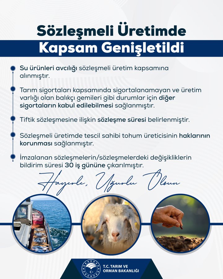 Sözleşmeli Üretim Yönetmeliği Değişti
