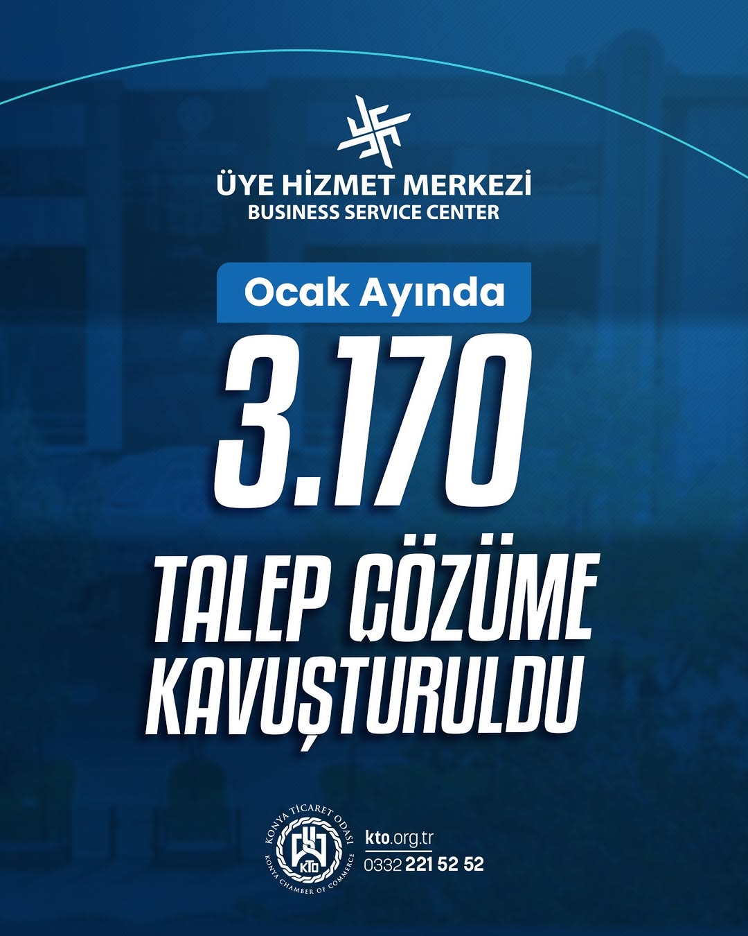 Konya Ticaret Odası Üye Hizmet Merkezi ile 3.170 Talebi Sonuçlandırdı