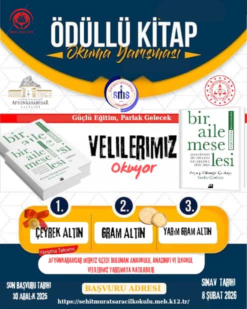 Şehit Murat Saraç İlkokulundan Velilerimiz Okuyor Yarışması