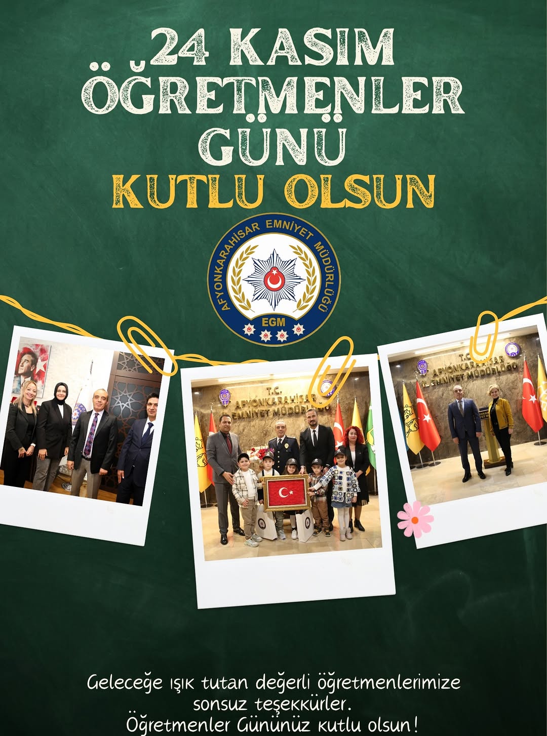 Öğretmenler Günü Kutlaması - Afyonkarahisar Emniyet Müdürlüğü