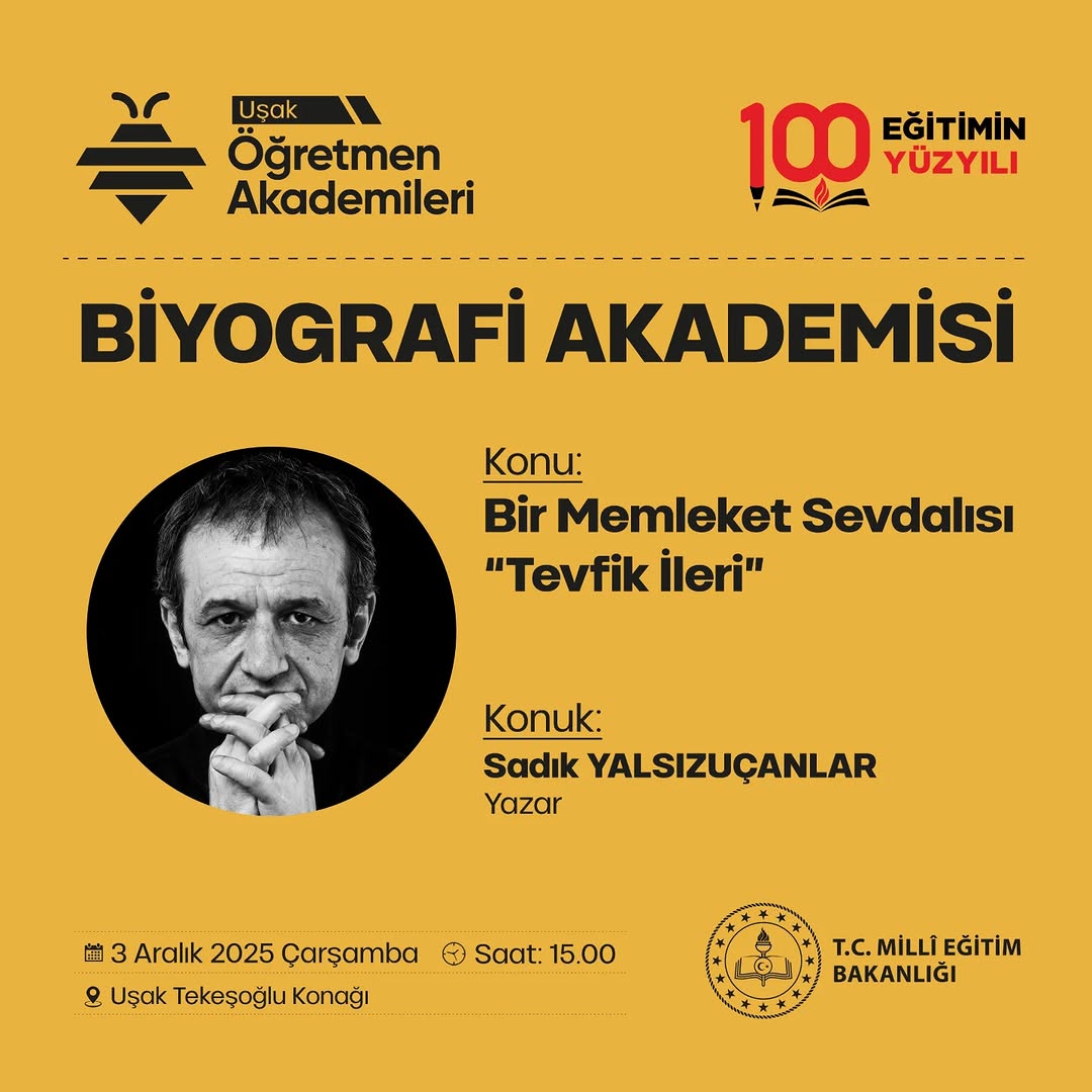 Uşak Öğretmen Akademileri'nden Tevfik İleri'ye Özel Söyleşi