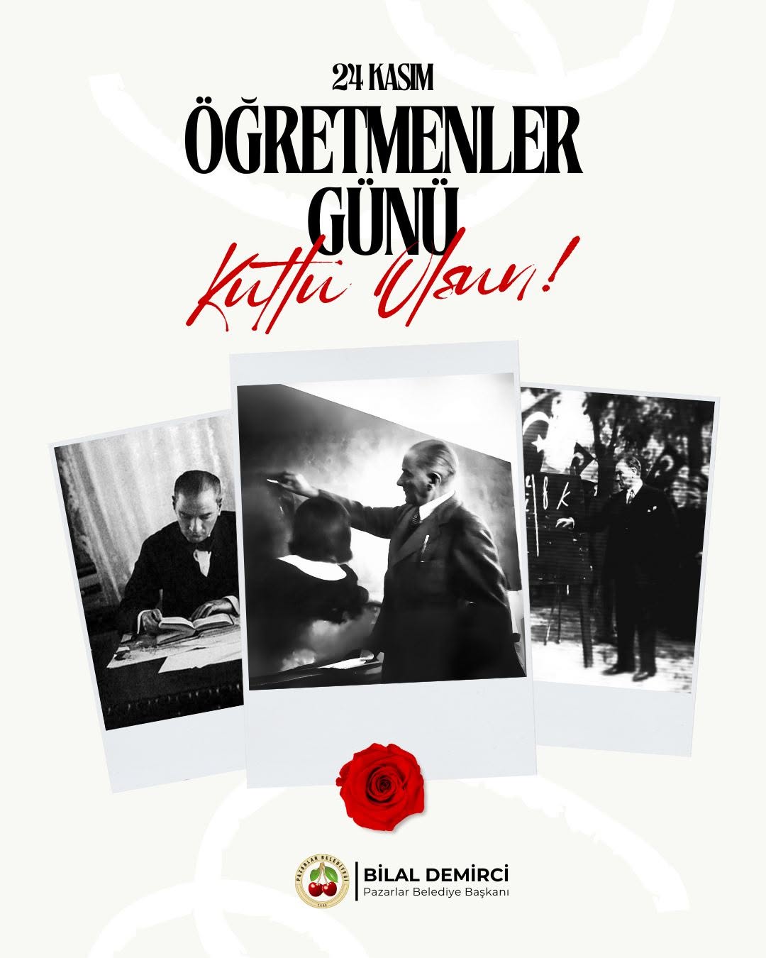 Pazarlar Belediyesi'nden Öğretmenler Günü Kutlaması