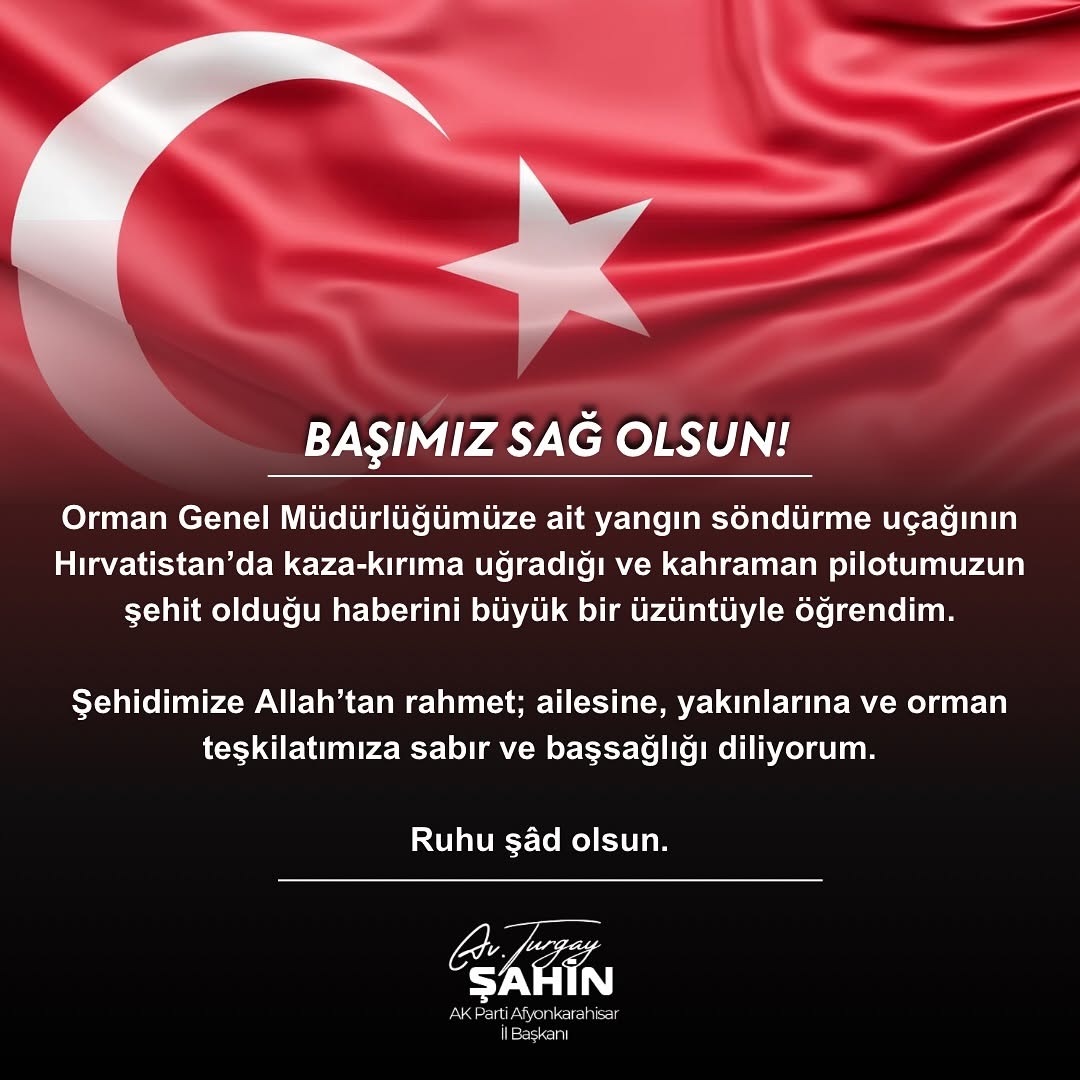 Orman Genel Müdürlüğü Yangın Söndürme Uçağı Kaza Haberi