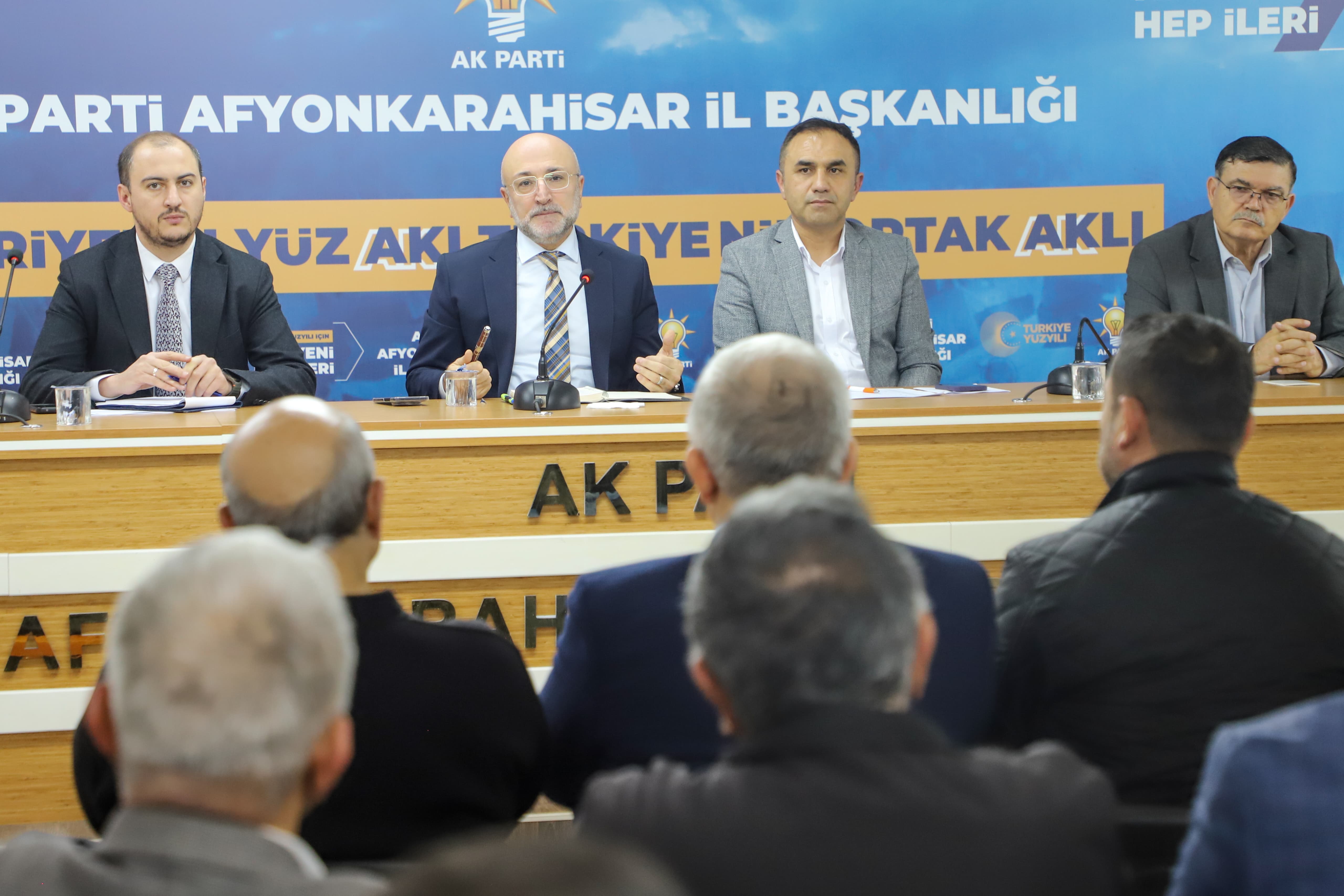 AK Parti Afyonkarahisar İl Başkanı Av. Turgay Şahin Teşkilat Toplantıları Gerçekleştirdi