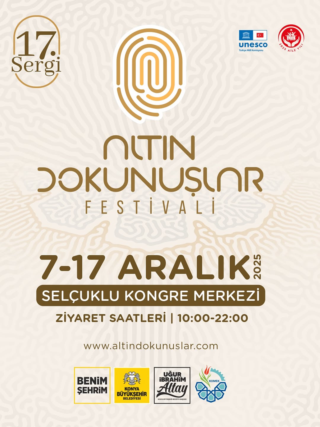 Altın Dokunuşlar Festivali Selçuklu Kongre Merkezi'nde Başlıyor!