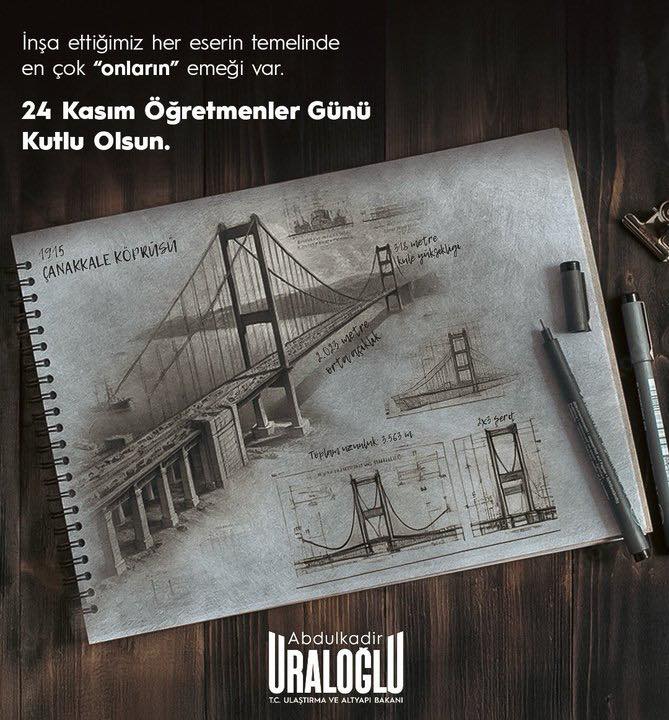 T.C. Ulaştırma ve Altyapı Bakanlığı'ndan Öğretmenler Günü Kutlaması