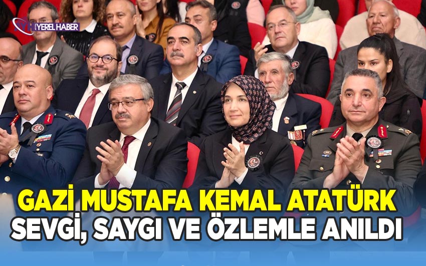 Gazi Mustafa Kemal Atatürk'ün Ölüm Yıl Dönümü Anma Programı Gerçekleştirildi