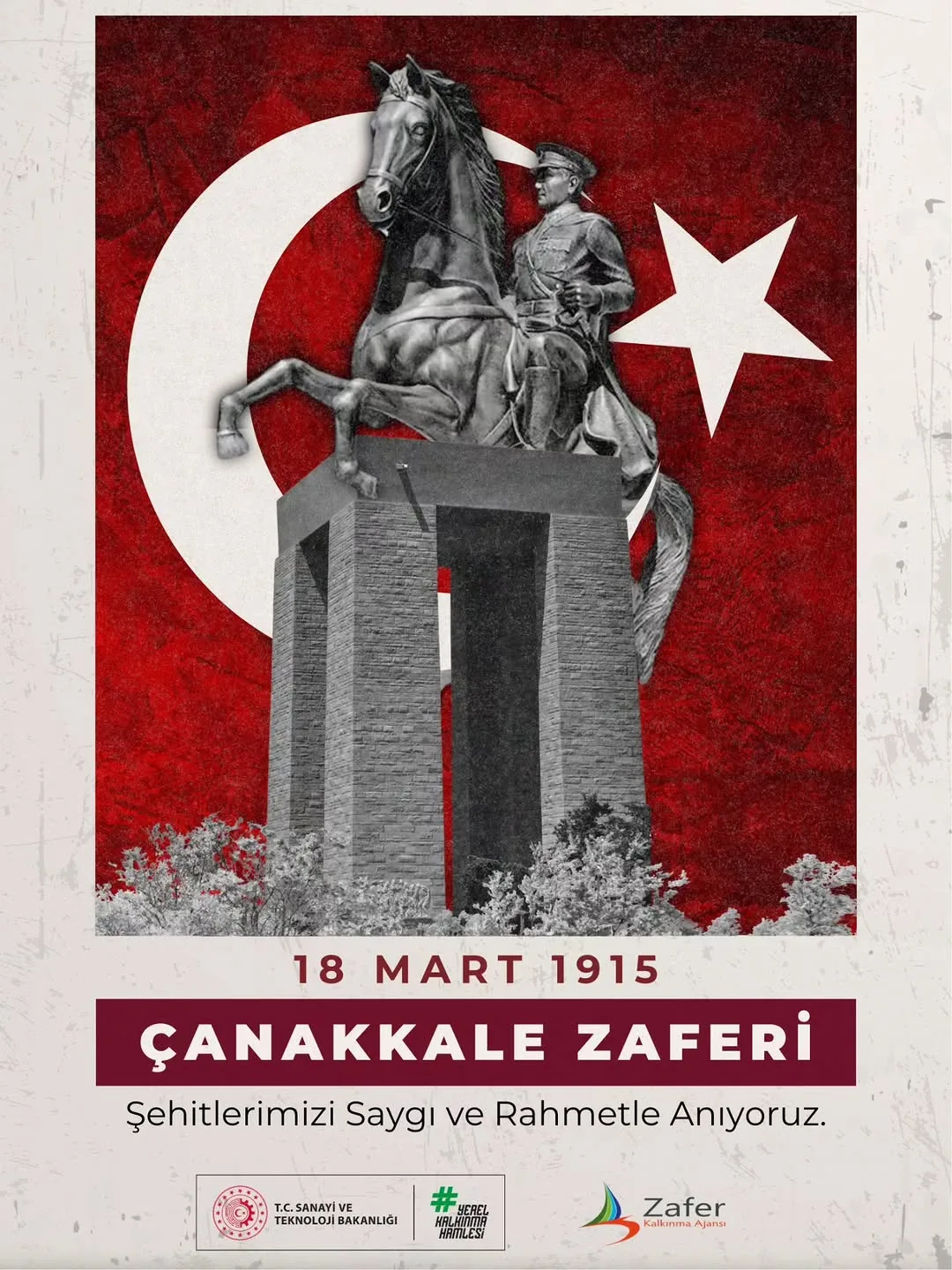 Çanakkale Zaferi'nin 111. Yıl Dönümünde Şehitlerimizi Anıyoruz