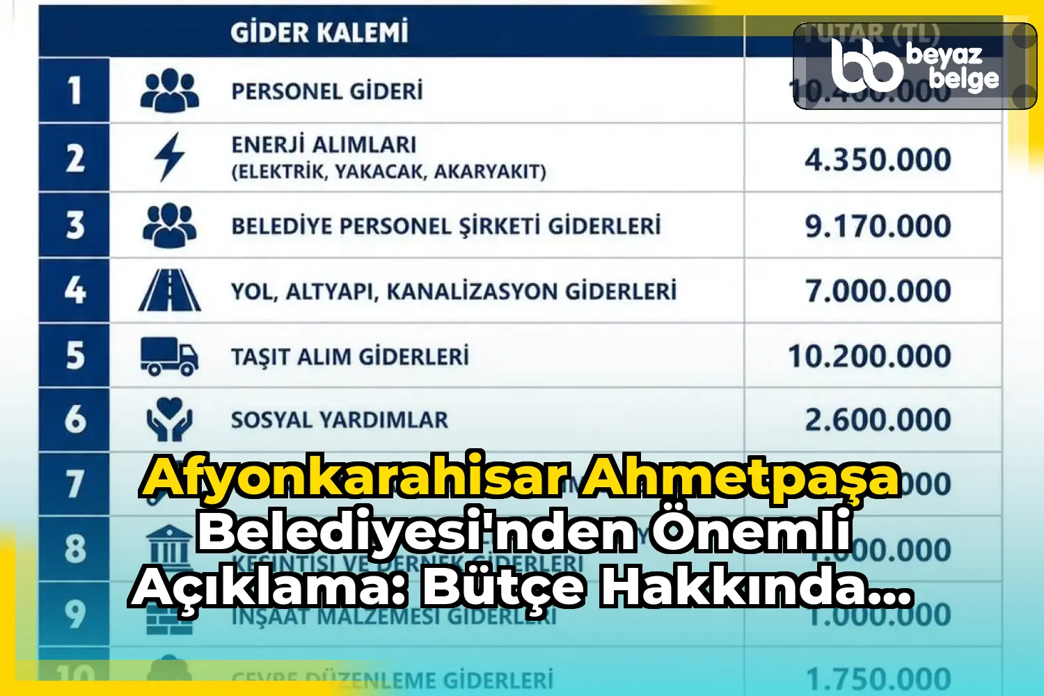 Afyonkarahisar AhmetPaşa Belediyesi'nden Önemli Açıklama: Bütçe Hakkında Gerçekler!