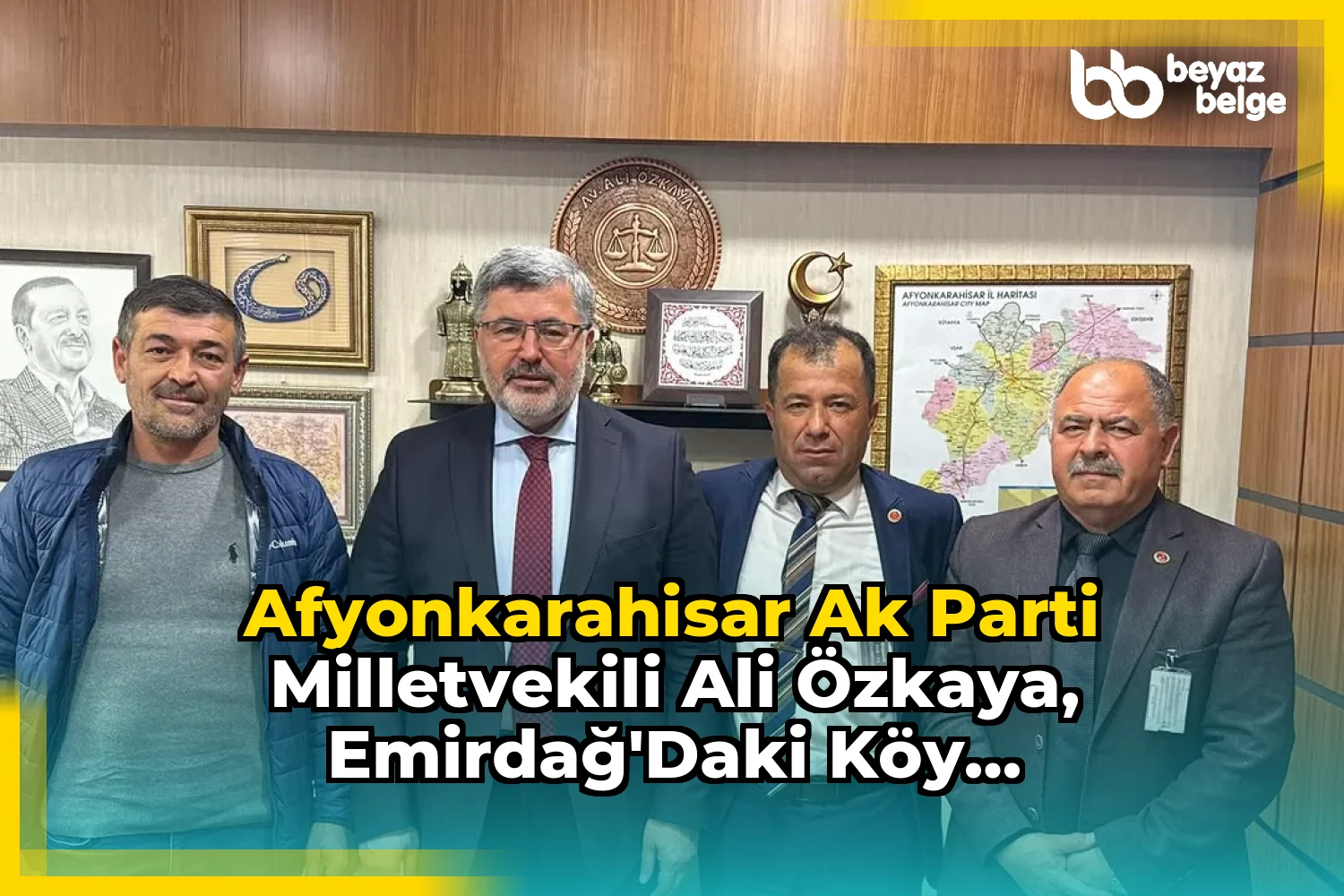 Afyonkarahisar AK Parti Milletvekili Ali Özkaya, Emirdağ'daki Köy Muhtarlarını Ziyaret Etti