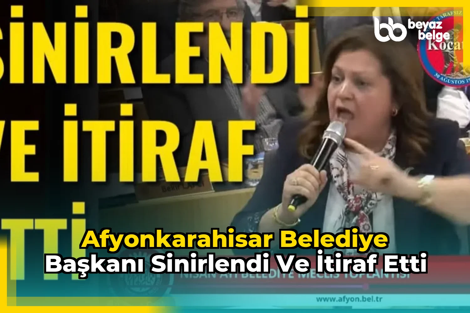 Afyonkarahisar Belediye Başkanı Sinirlendi ve İtiraf Etti